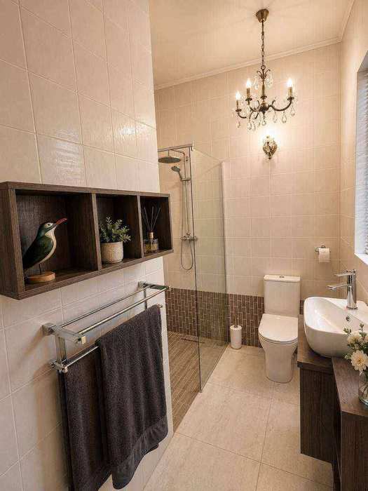 Upgraded private bathroom and vanity