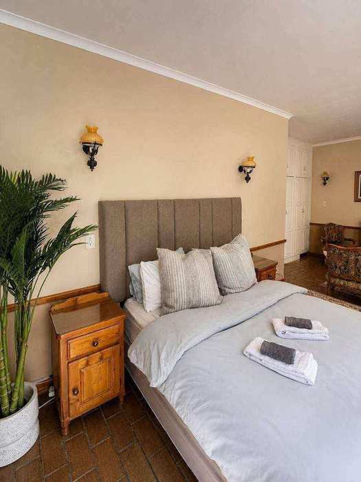 Restful bed and air-conditioned room