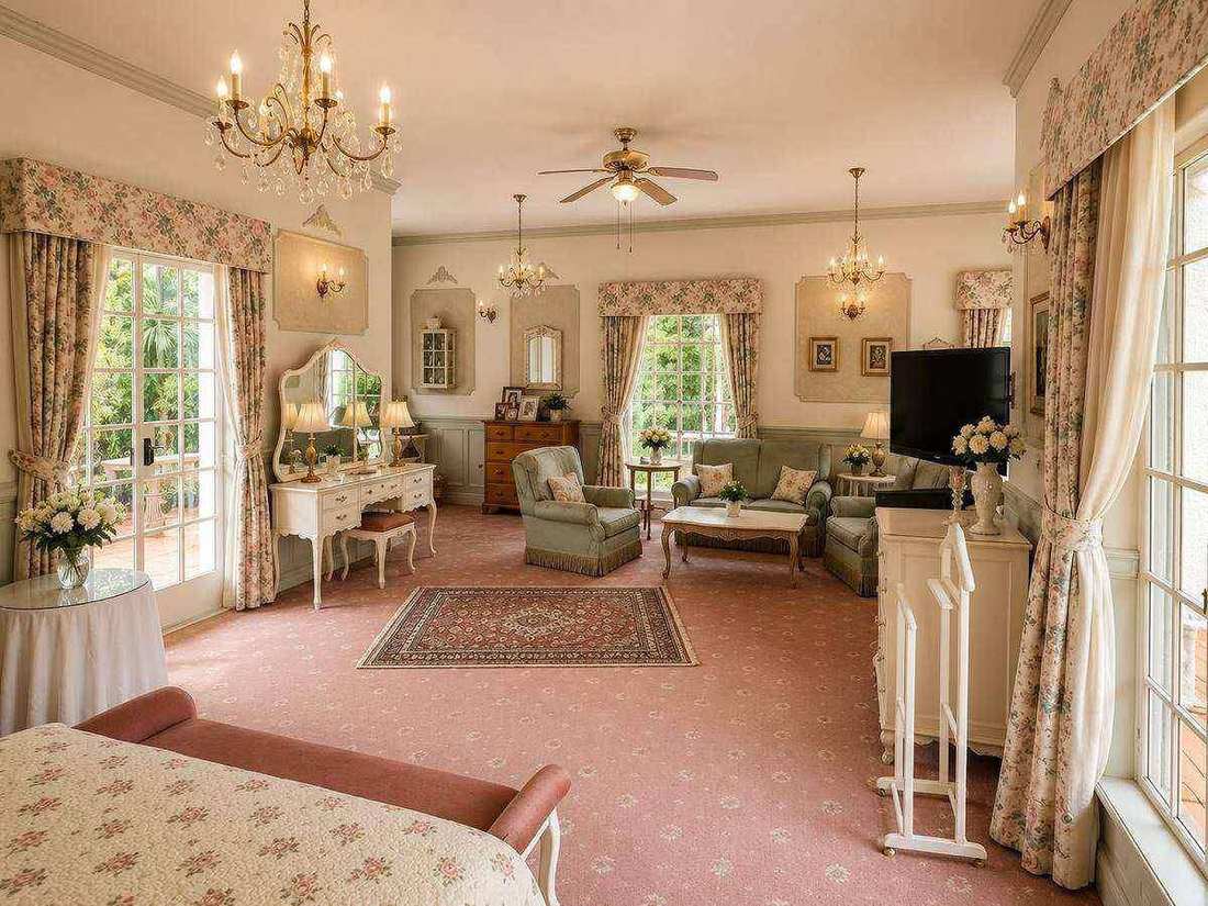 Spacious Heritage Suite lounge with classic furnishings